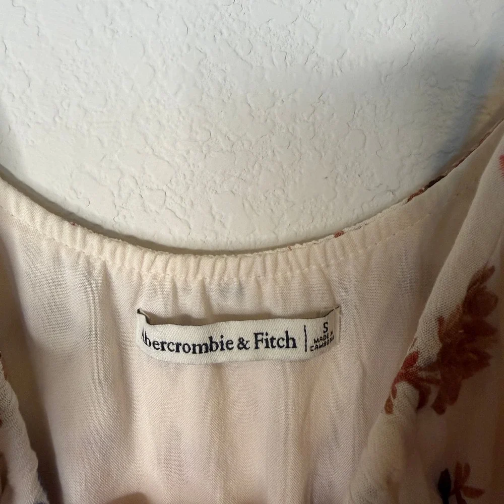 Abercrombie & Fitch White floral maxi dress